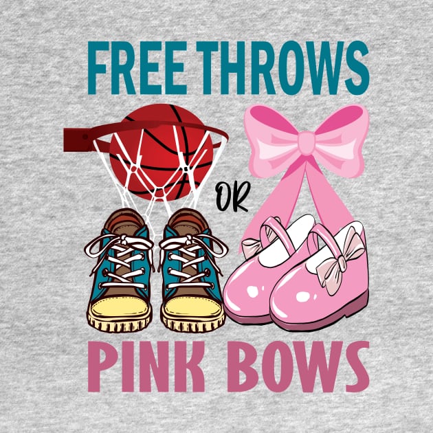 free throws or pink bows gender reveal cute gift idea by DODG99